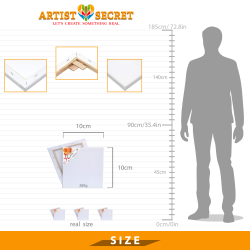 كانفس 10*10 - 280 جرام قطن 100%  XCanvas